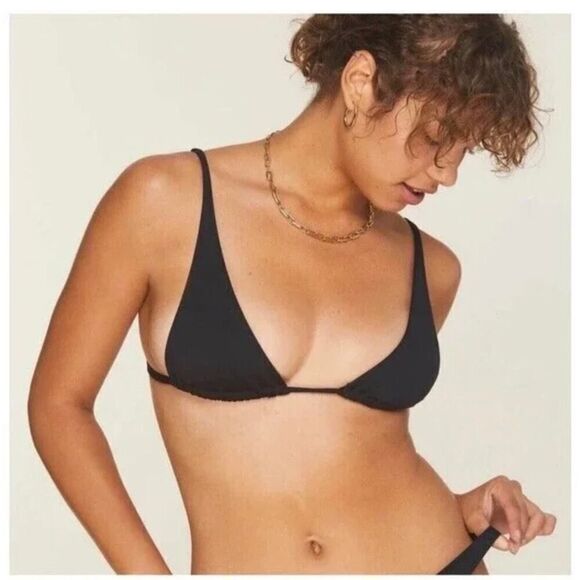 NWT Andie Black The Tropez Swimsuit Top Size XL - Picture 1 of 5